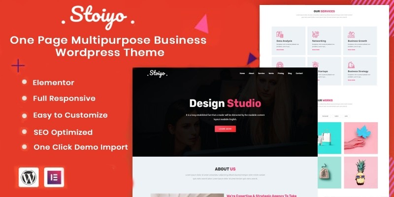 Stoiyo - One Page Business Wordpress Theme