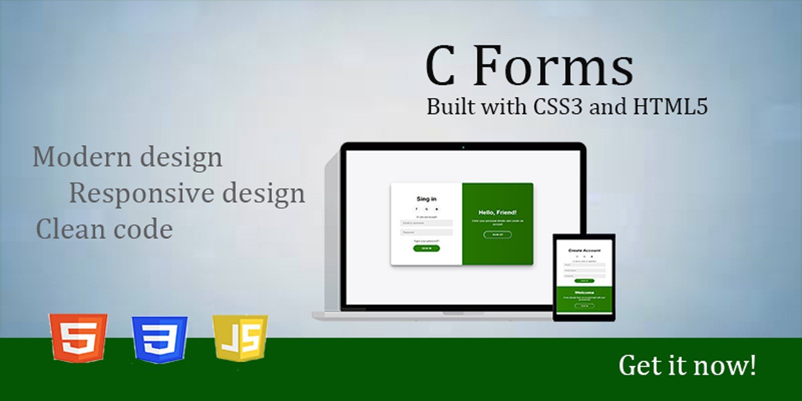 C Forms – Forms Built on CSS3 and HTML5