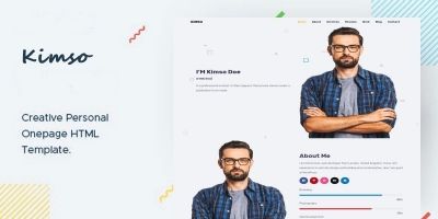 Kimso- Creative Personal Onepage HTML Template