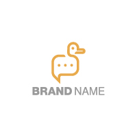 Chat Duck Logo Template