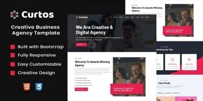 Curtos – Creative Business Agency Html Template