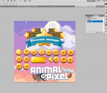 Animal Jump Pixel 64 bit - Buildbox Template Screenshot 2