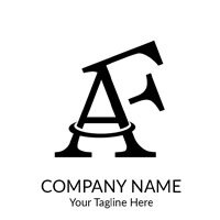 Letter AF Logo
