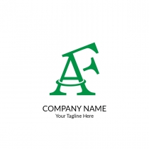 Letter AF Logo Screenshot 3