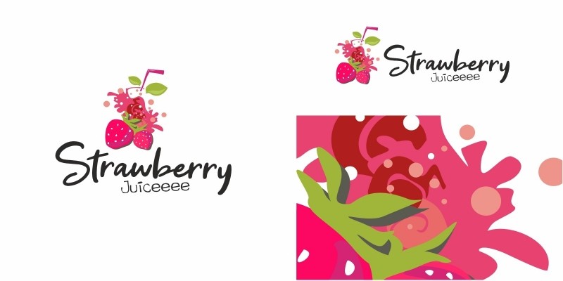 Strawberry Juice Logo