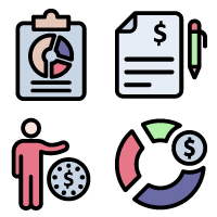 Finance and Marketing Vector Icons