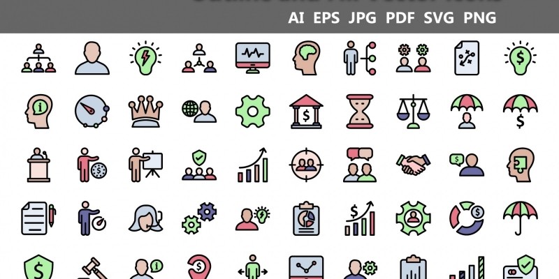 Finance and Marketing Vector Icons