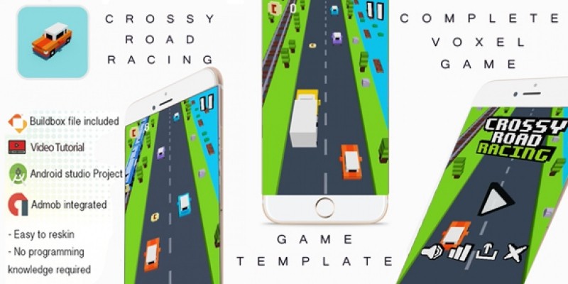 Crossy Road Racing Buildbox 3 Template With Admob 