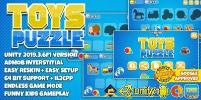 ToysPuzzle For Kids - Unity3D Project