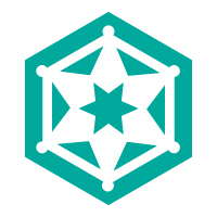 Tech Hexagon and Star Logo