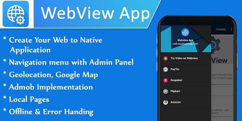 Webview with Admin Panel Android Source Code