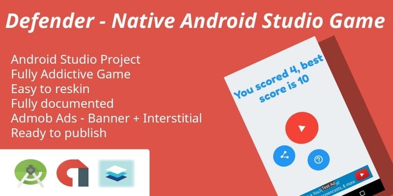 Defener - Native Android Studio source code