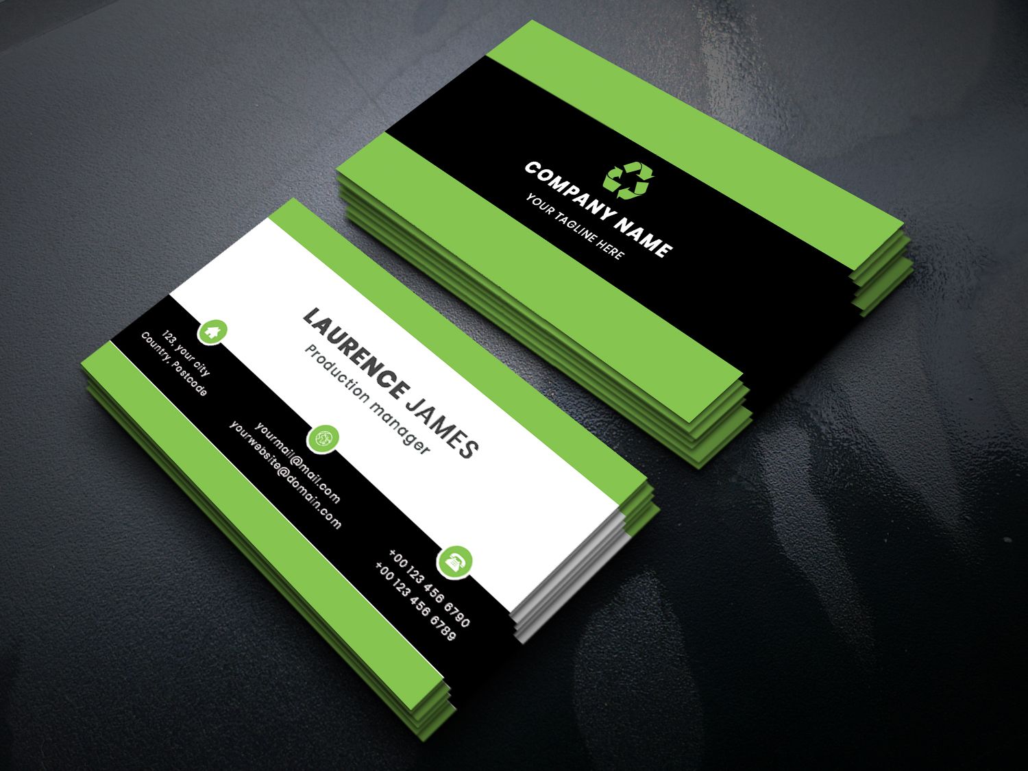 Clean And Simple Business Card Template by MouriTheme ...