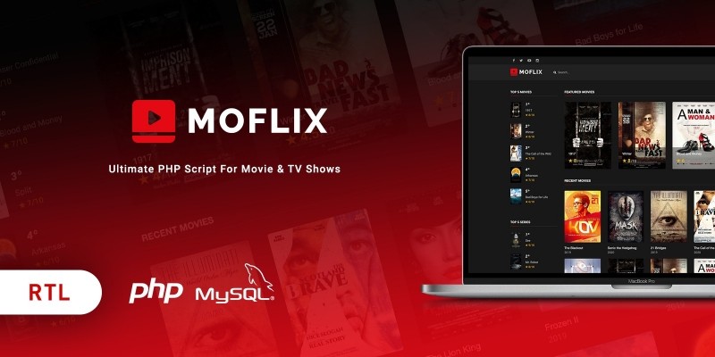 MoFlix - Ultimate PHP Script For Movie And TV Show
