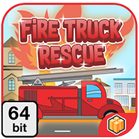 Truck Fire Rescue 64 bit -Buildbox Template