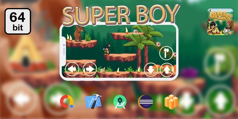 Super Boy 64 bit - Buildbox Template