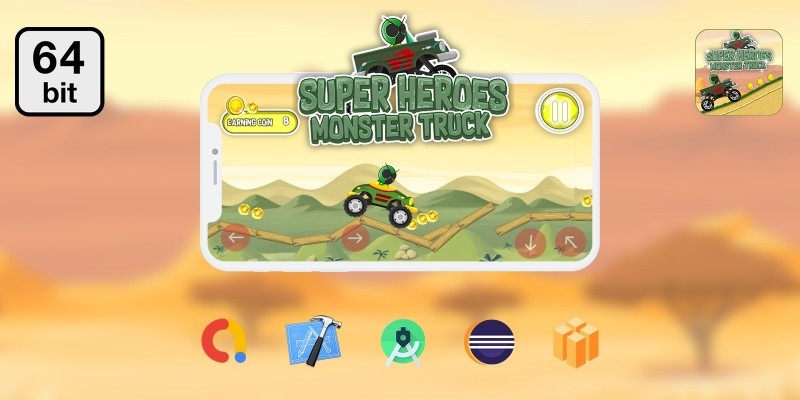Monster Truck 64 bit - Buildbox Template