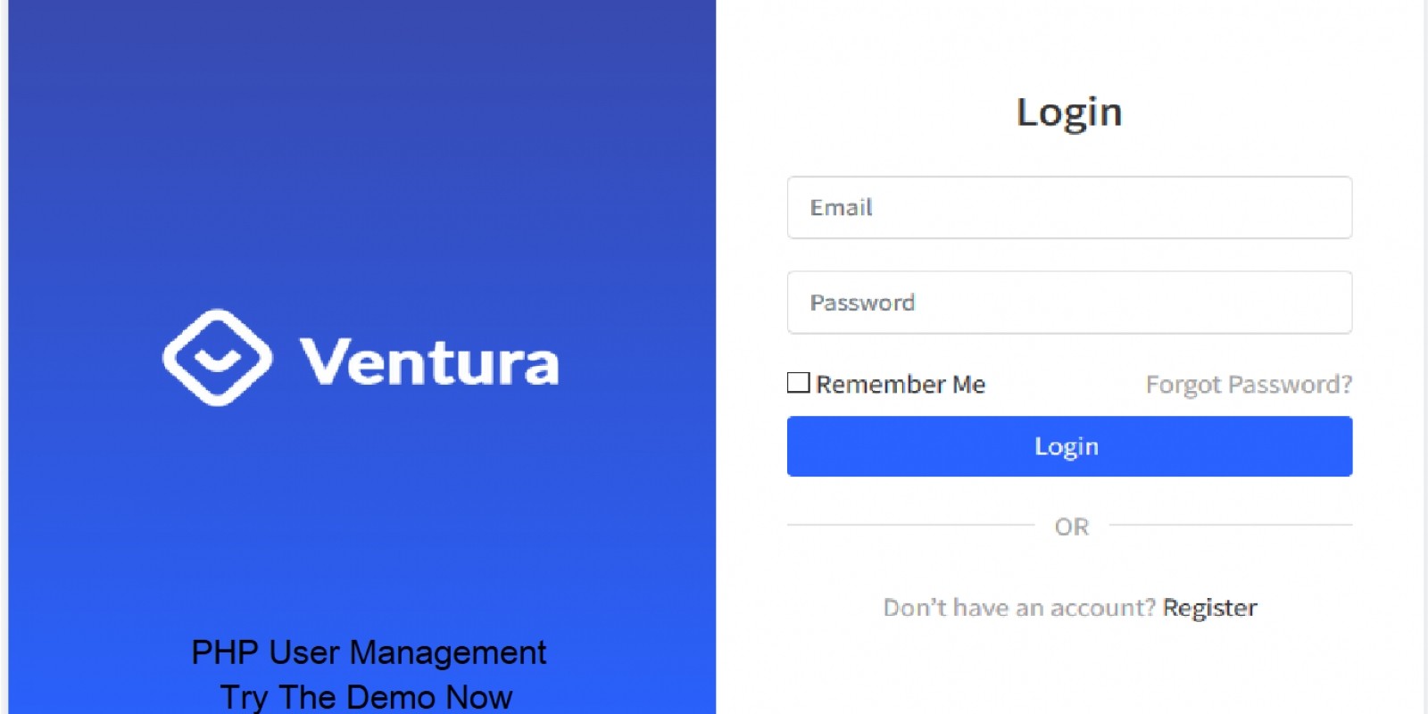 Ventura - User Management PHP Script
