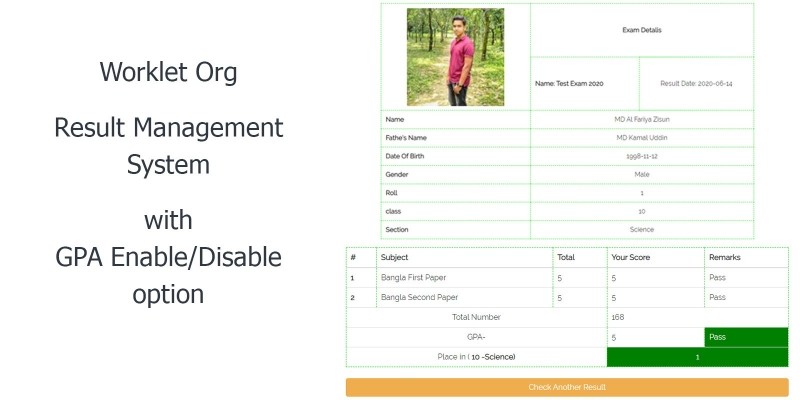 Worklet Org - Result Management System Script