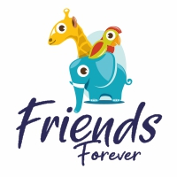 Cute Animal Friends Logo