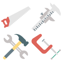 100 Tools Color Vector Icon