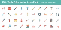 100 Tools Color Vector Icon Screenshot 1
