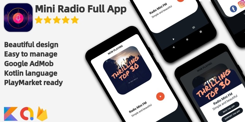 Radio Mini - Android App Source Code