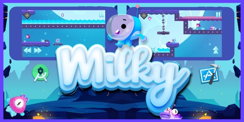 Milky - Android and iOS game Made With BuildBox