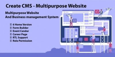 Create CMS - Multipurpose Website