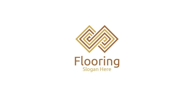 Flooring Parquet Wooden Logo