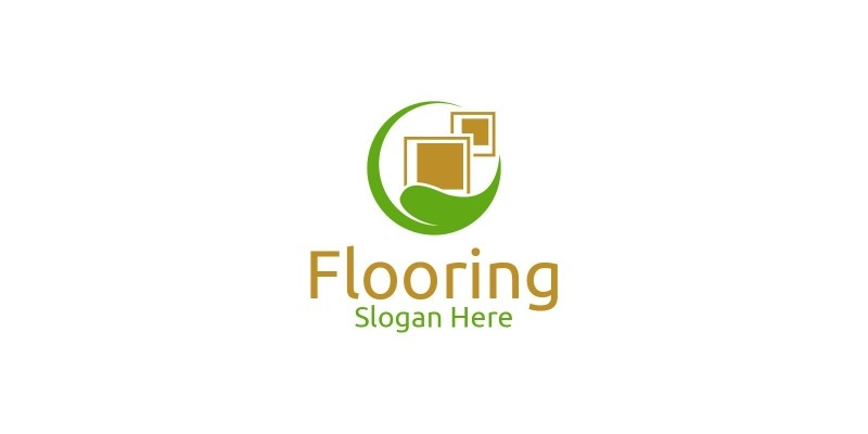 Flooring Parquet Wooden Logo