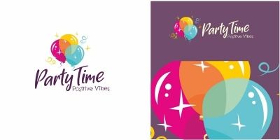 Balloon Party Time Logo