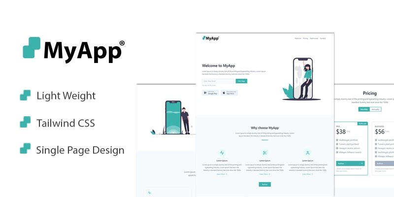 MyApp Landing Page