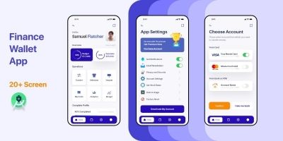 Finance Wallet App UI Kit