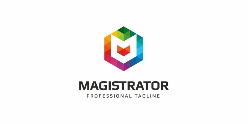 Magistrator M letter Colorful Logo