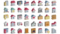 Real Estate Isometric Vector Icons Screenshot 1