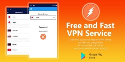 Flash VPN -  Android App Template