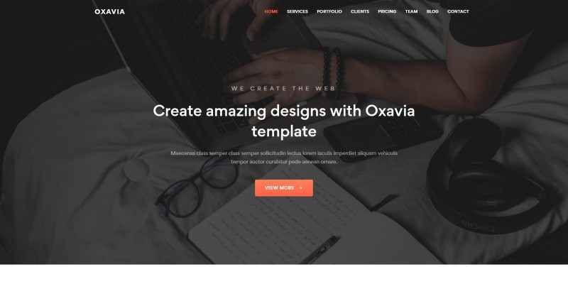 Oxavia - Responsive One Page Template