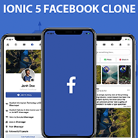 Ionic 5 Facebook Clone Template