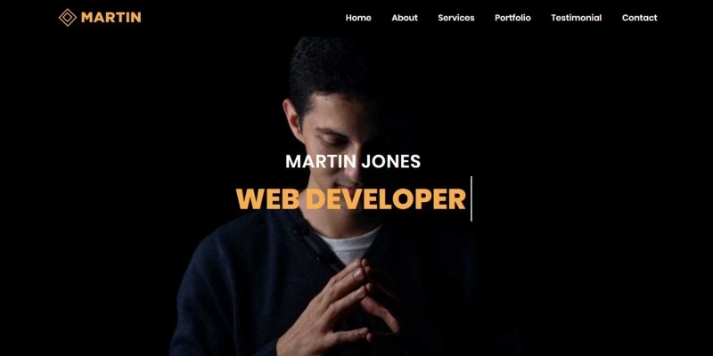 Martin - Personal Portfolio Bootstrap 4 Template