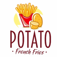 Potato French Fries Logo