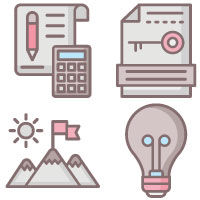 Market and Economics Vector icons