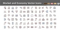 Market and Economics Vector icons Screenshot 1