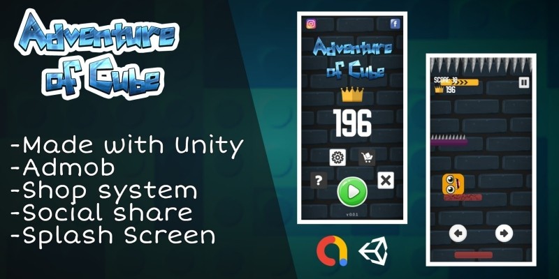 Adventure of cube - Complete Unity Project