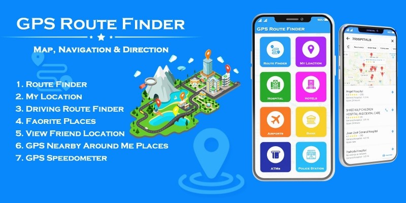 GPS Route Finder and Navigation - Android App