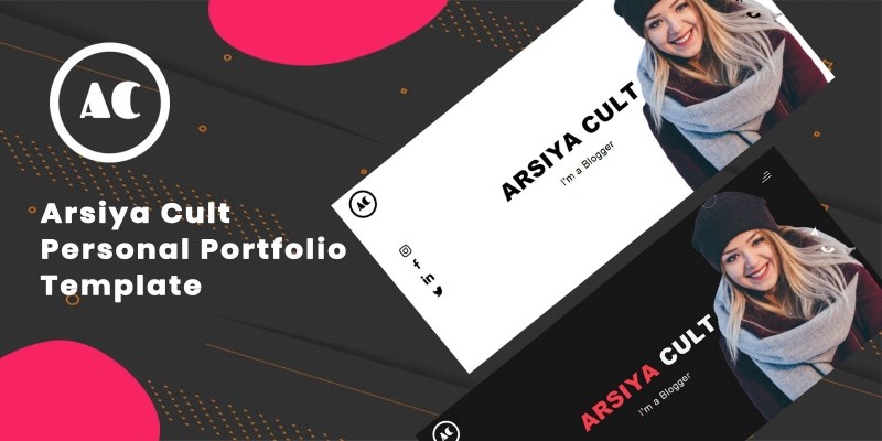 Arsiya Cult - Personal Portfolio Website Template