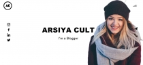 Arsiya Cult - Personal Portfolio Website Template Screenshot 3