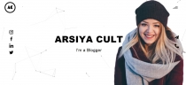 Arsiya Cult - Personal Portfolio Website Template Screenshot 5