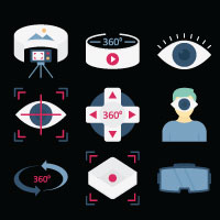 440 Virtual Reality Vector icons