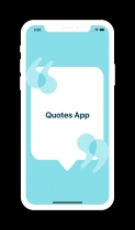 Quotes App with Categories - iPhone App Screenshot 1